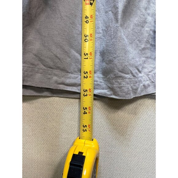 Betsy Lauren Womens Linen Maxi Minimalist Dress Sleeveless Sz 12 Blue - Picture 8 of 10